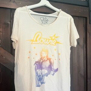 Chaser Brand Women's Cream Bowie Graphic Tee